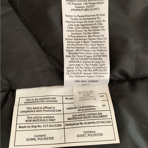 Eddie Bauer L Waterproof WeatherEdge Down Stadium Coat Black New No Tag - Picture 15 of 16